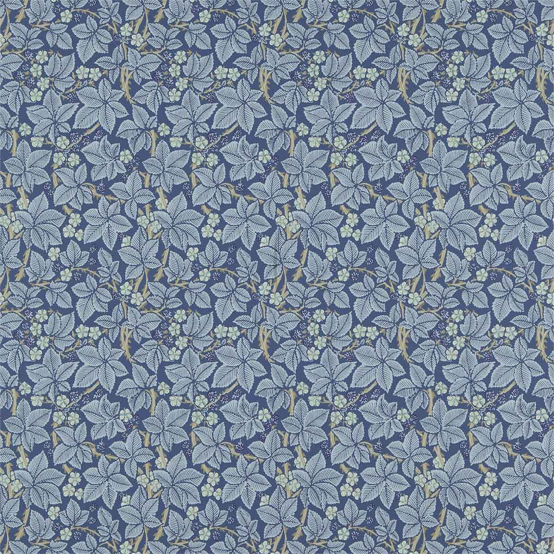Morris And Co Bramble Wallpaper - Indigo - 214695 | Modern 2 Interiors
