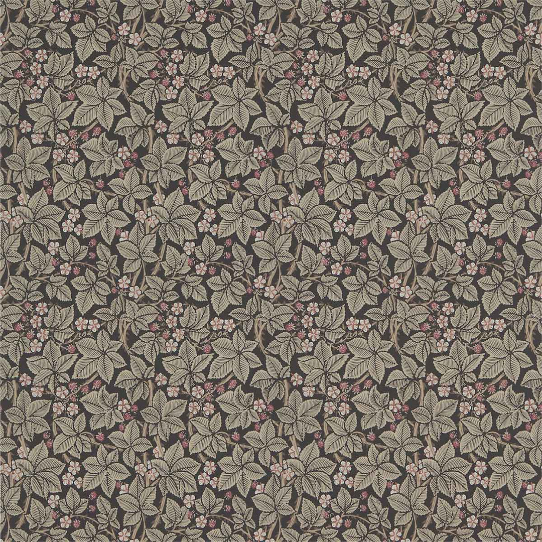 Morris And Co Bramble Wallpaper - Charcoal - 214699 | Modern 2 Interiors