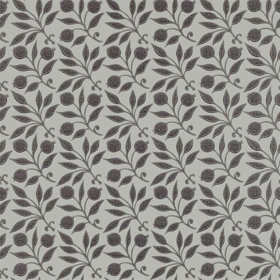 Morris And Co Rosehip Wallpaper - Black - 214706 | Modern 2 Interiors