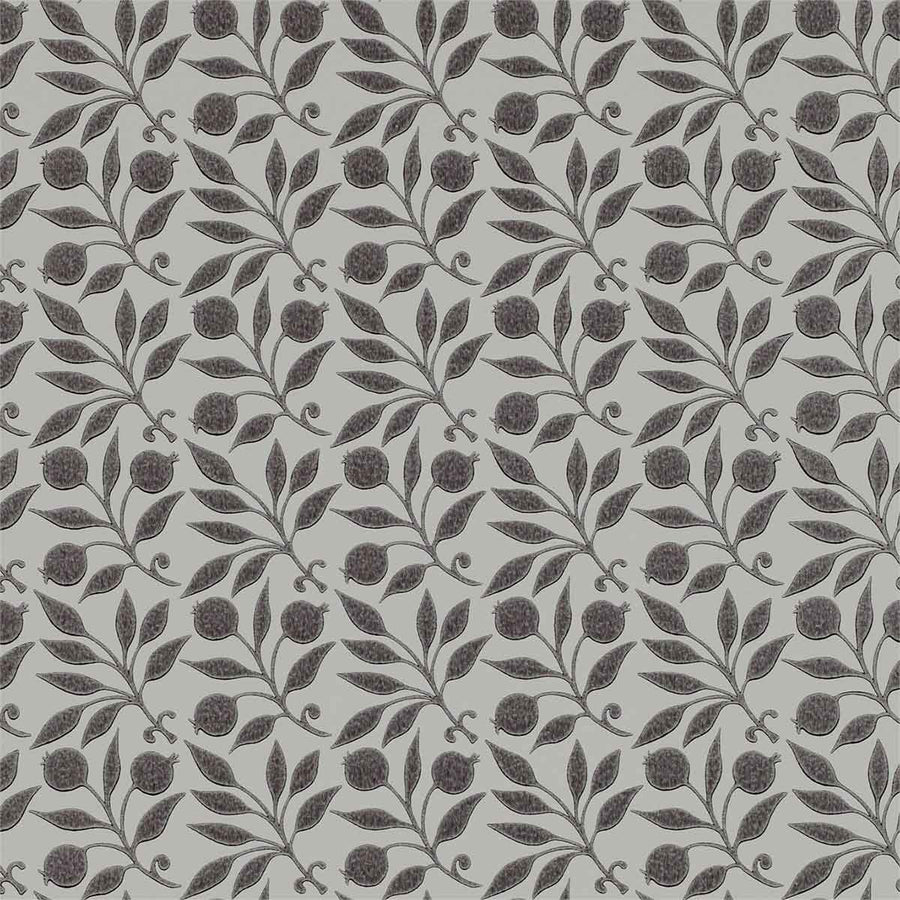 Morris And Co Rosehip Wallpaper - Black - 214706 | Modern 2 Interiors