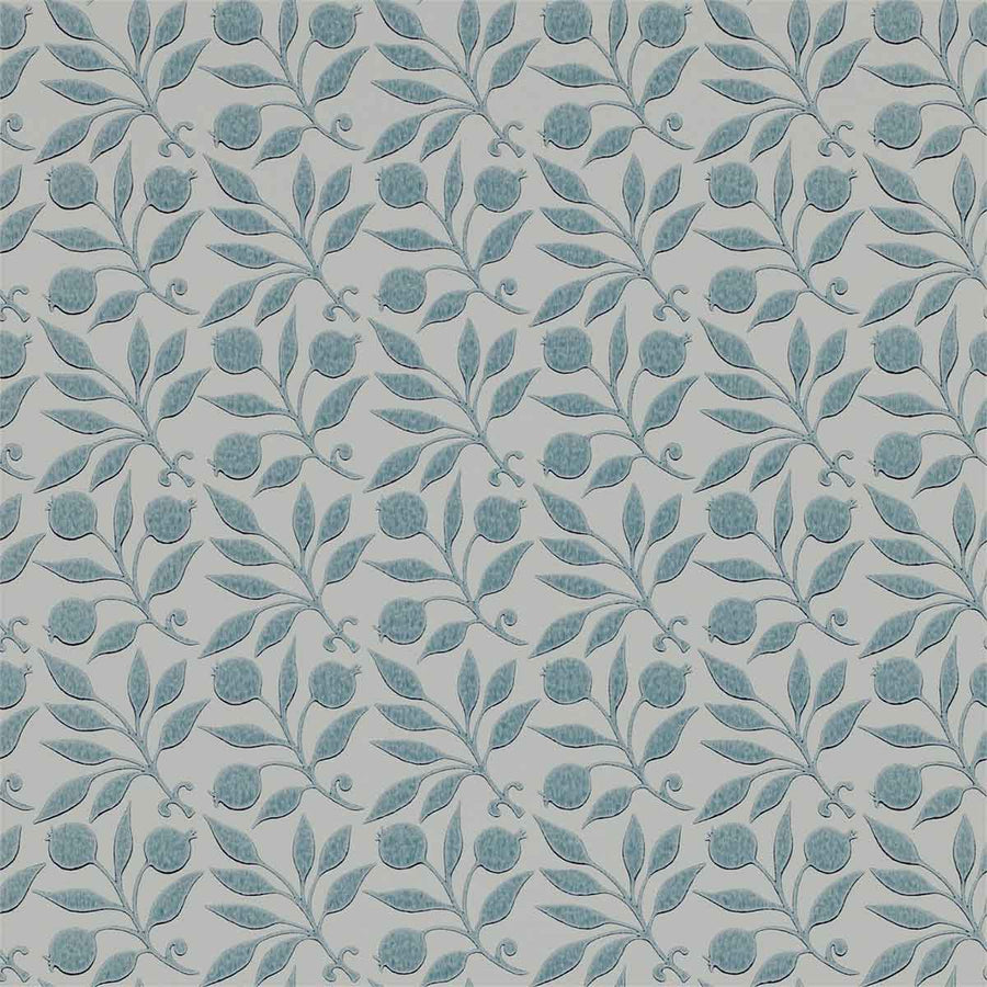 Morris And Co Rosehip Wallpaper - Mineral Blue - 214710 | Modern 2 Interiors