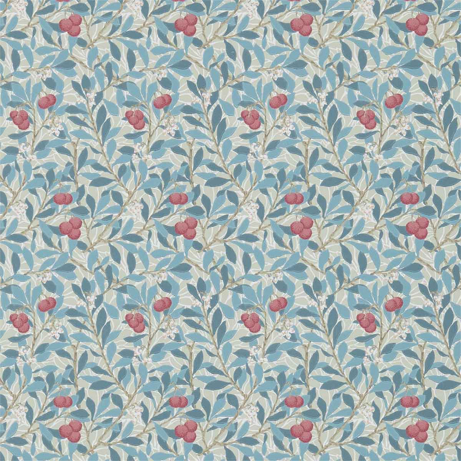 Morris And Co Arbutus Wallpaper - Woad & Russet - 214718 | Modern 2 Interiors