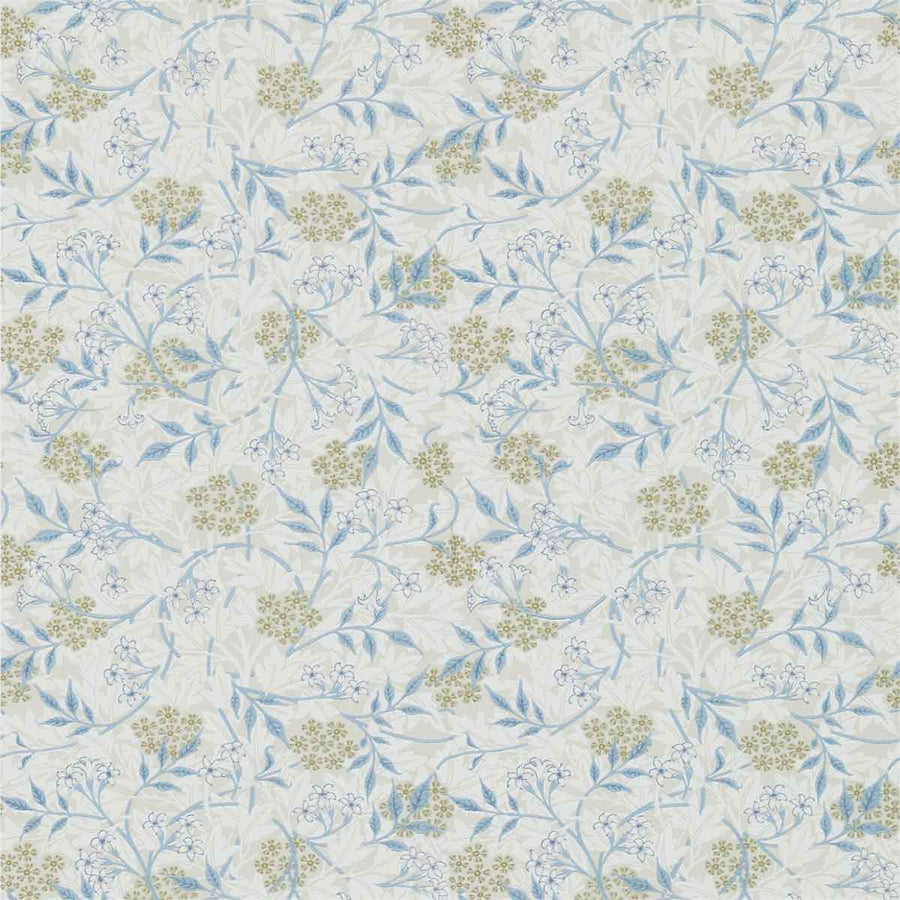 Morris And Co Jasmine Wallpaper - Ecru & Woad - 214724 | Modern 2 Interiors