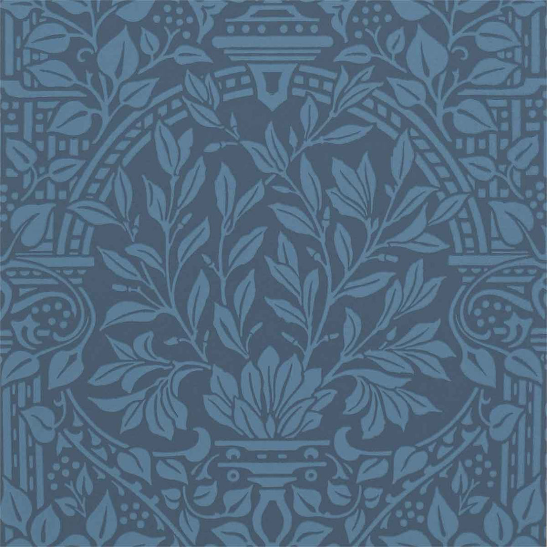 Morris And Co Garden Craft Wallpaper - Ink - 210357 | Modern 2 Interiors