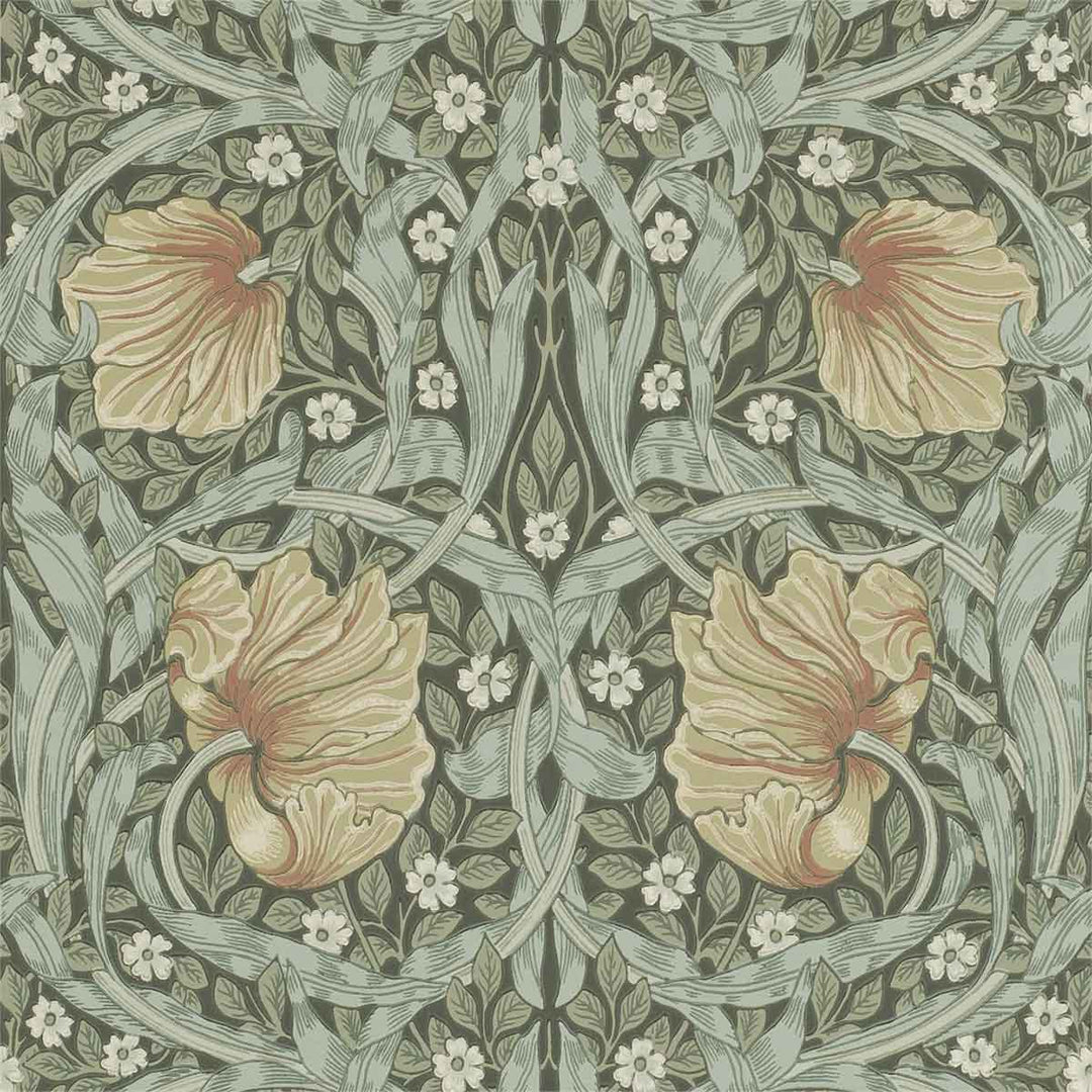 Morris And Co Pimpernel Wallpaper - Bayleaf & Manilla - 210388 | Modern 2 Interiors