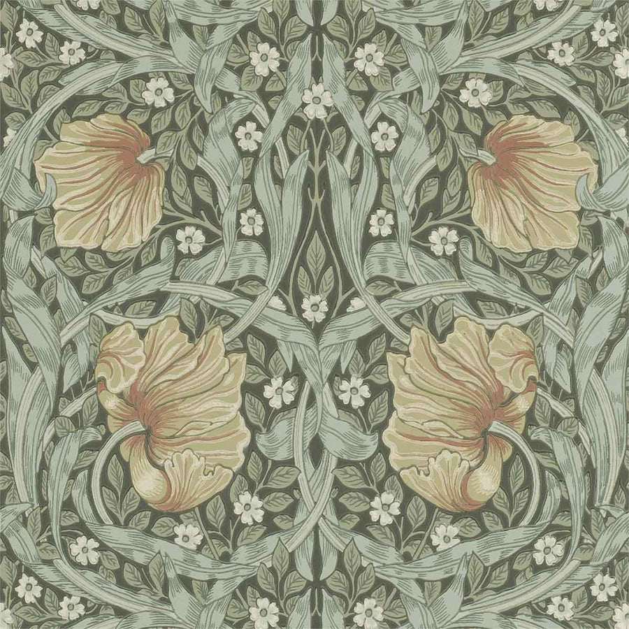 Morris And Co Pimpernel Wallpaper - Bayleaf & Manilla - 210388 | Modern 2 Interiors