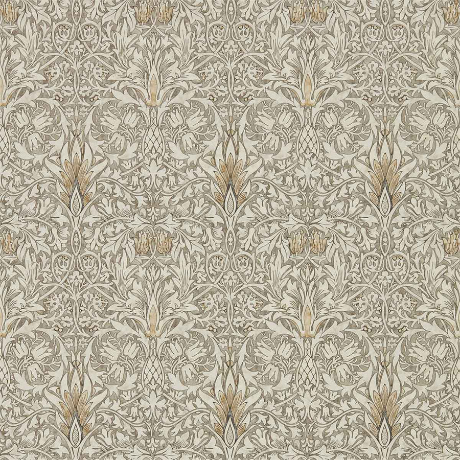 Morris And Co Snakeshead Wallpaper - Stone & Cream - 216430 | Modern 2 Interiors