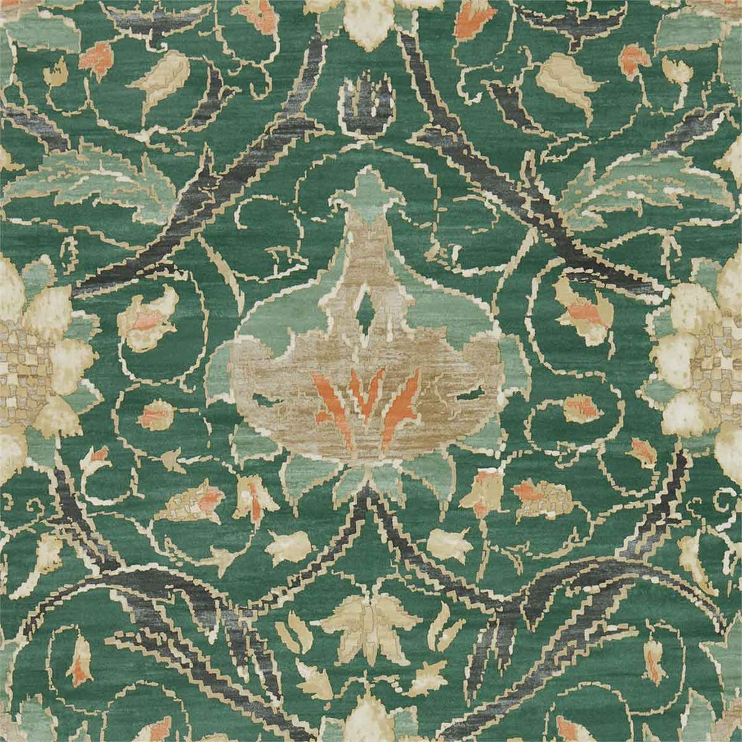 Morris And Co Montreal Wallpaper - Forest & Teal - 216432 | Modern 2 Interiors
