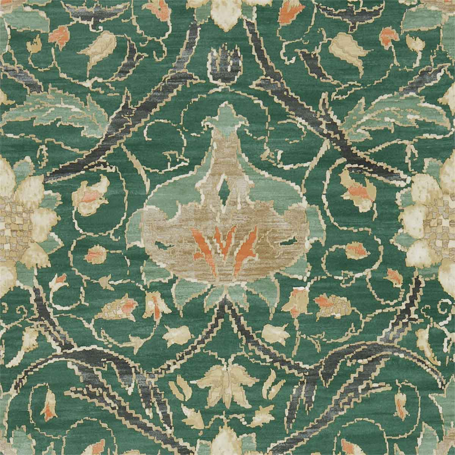 Morris And Co Montreal Wallpaper - Forest & Teal - 216432 | Modern 2 Interiors