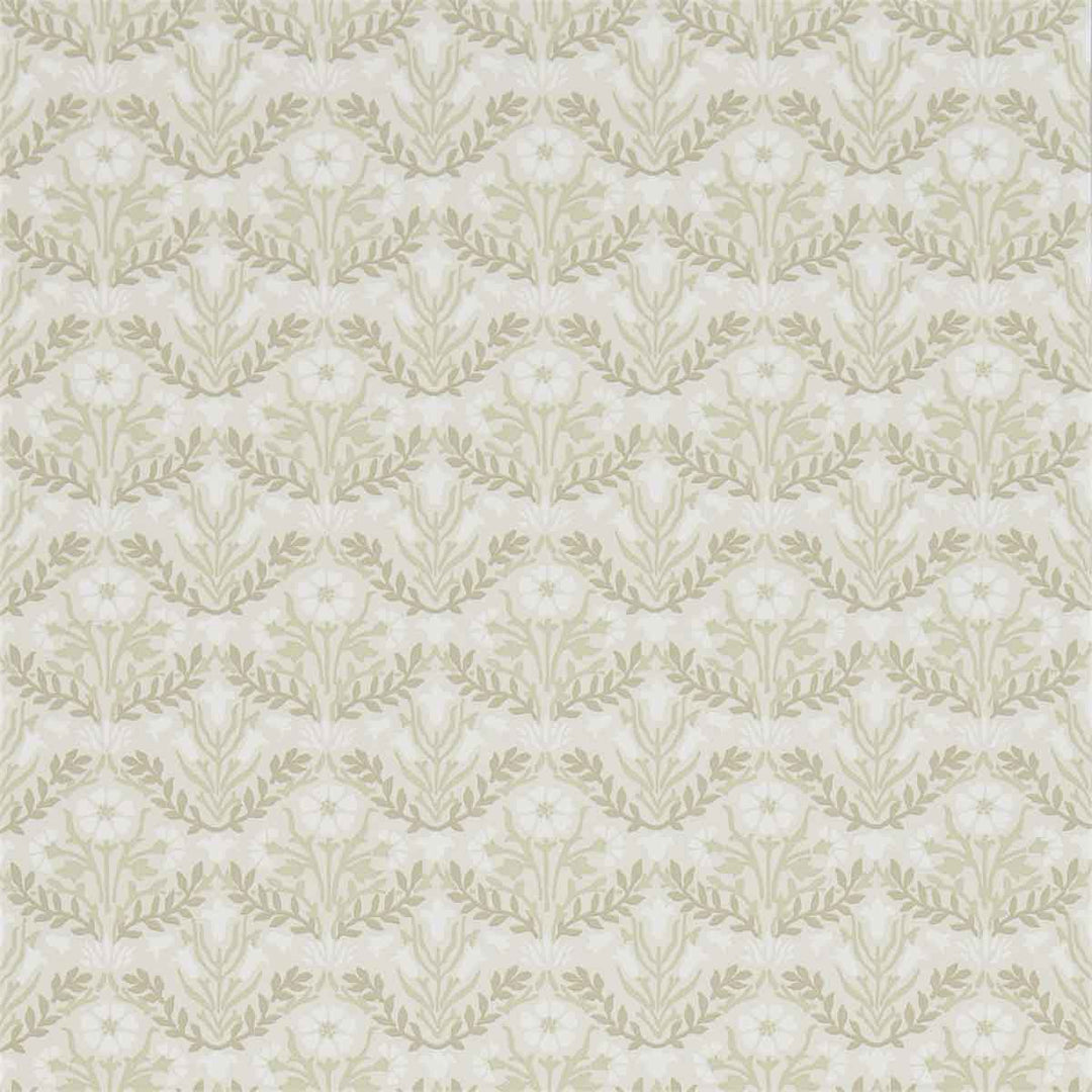 Morris And Co Morris Bellflowers Wallpaper - Manilla & Olive - 216434 | Modern 2 Interiors