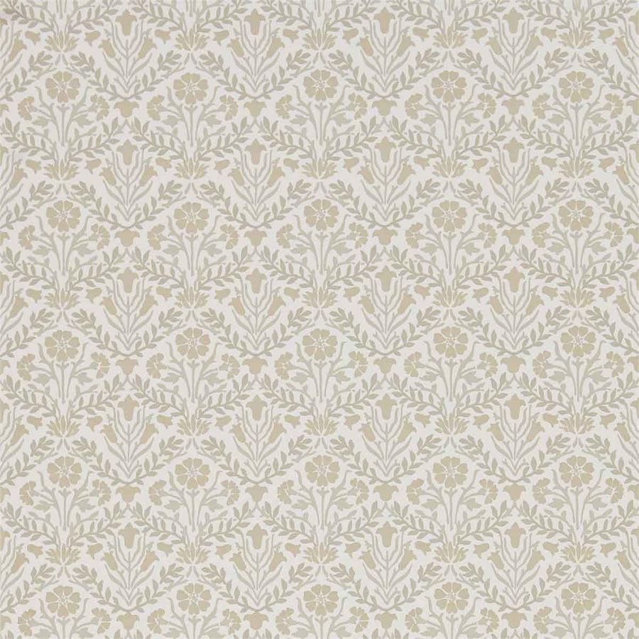 Morris And Co Morris Bellflowers Wallpaper - Linen & Cream - 216437 | Modern 2 Interiors