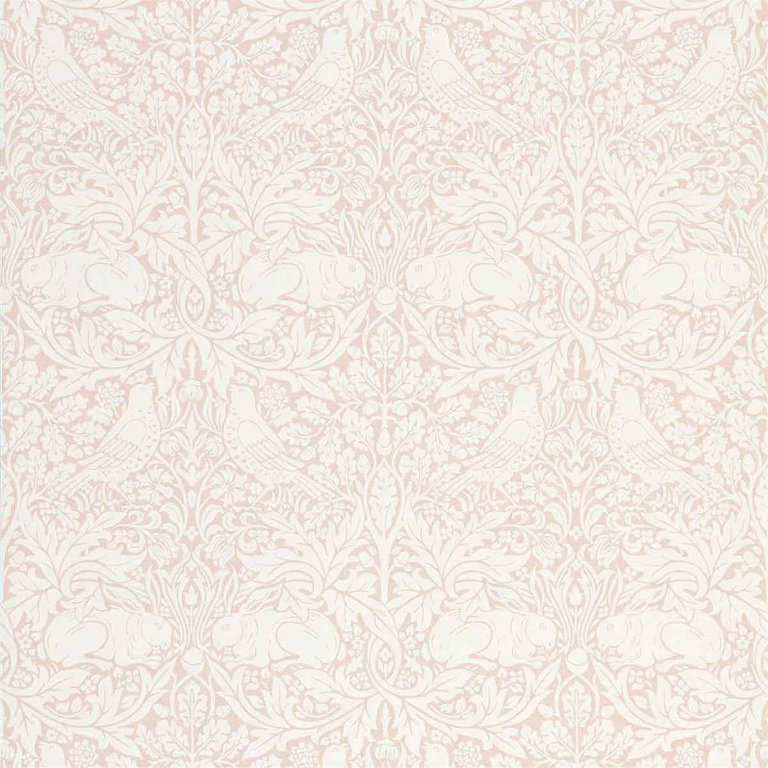 Morris And Co Pure Brer Rabbit Wallpaper - Faded Sea Pink - 216533 | Modern 2 Interiors