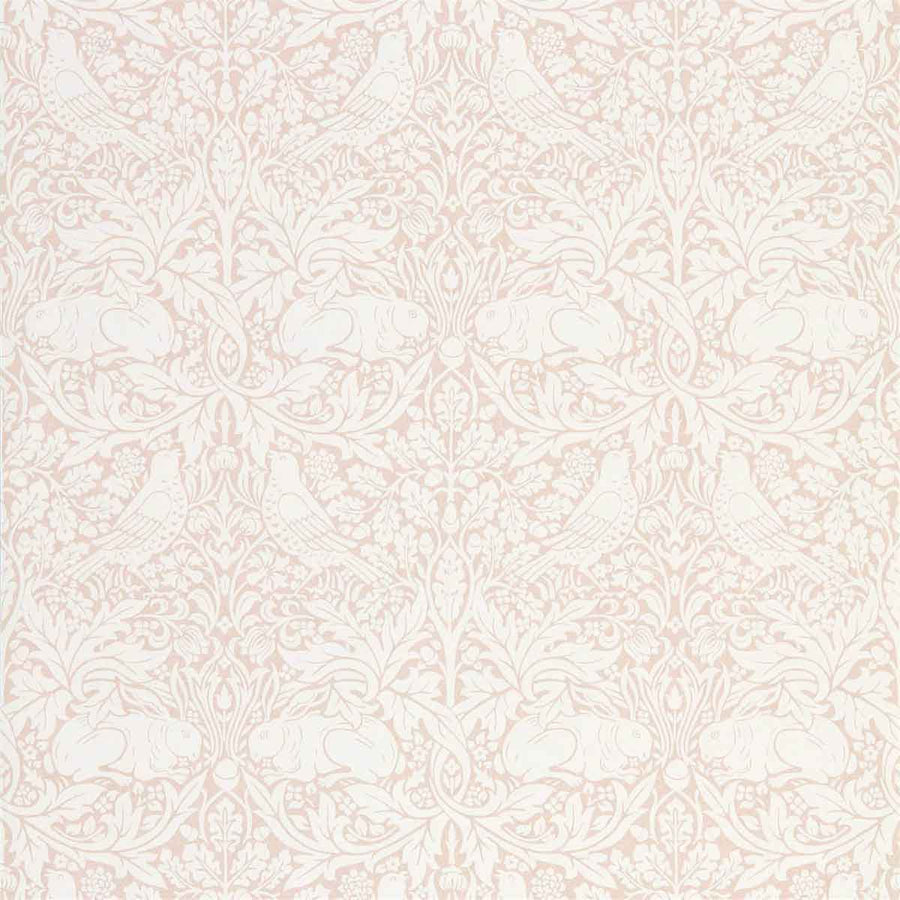 Morris And Co Pure Brer Rabbit Wallpaper - Faded Sea Pink - 216533 | Modern 2 Interiors