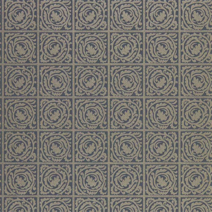 Morris And Co Pure Scroll Wallpaper - Ink - 216547 | Modern 2 Interiors