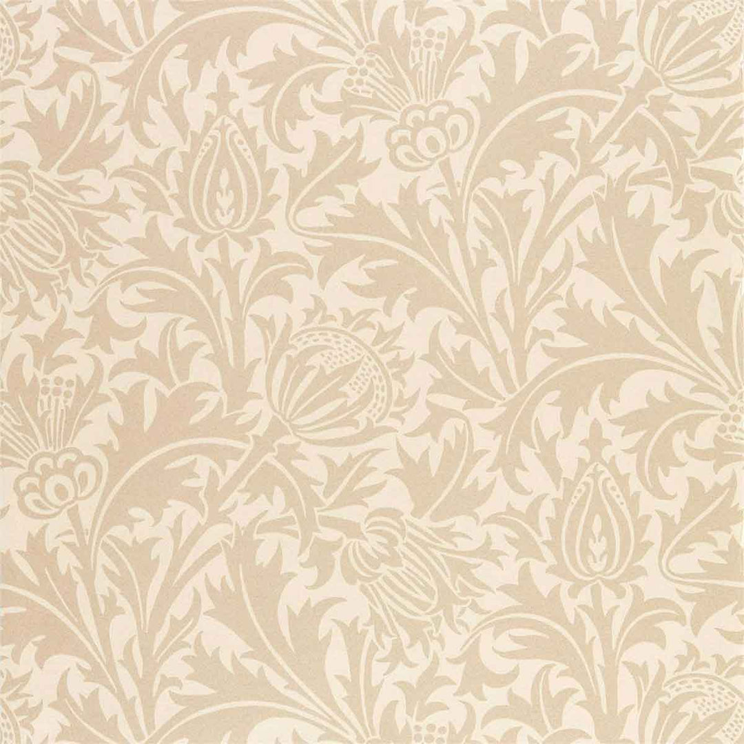 Morris And Co Pure Thistle Wallpaper - Linen - 216552 | Modern 2 Interiors