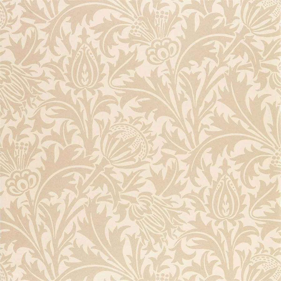 Morris And Co Pure Thistle Wallpaper - Linen - 216552 | Modern 2 Interiors
