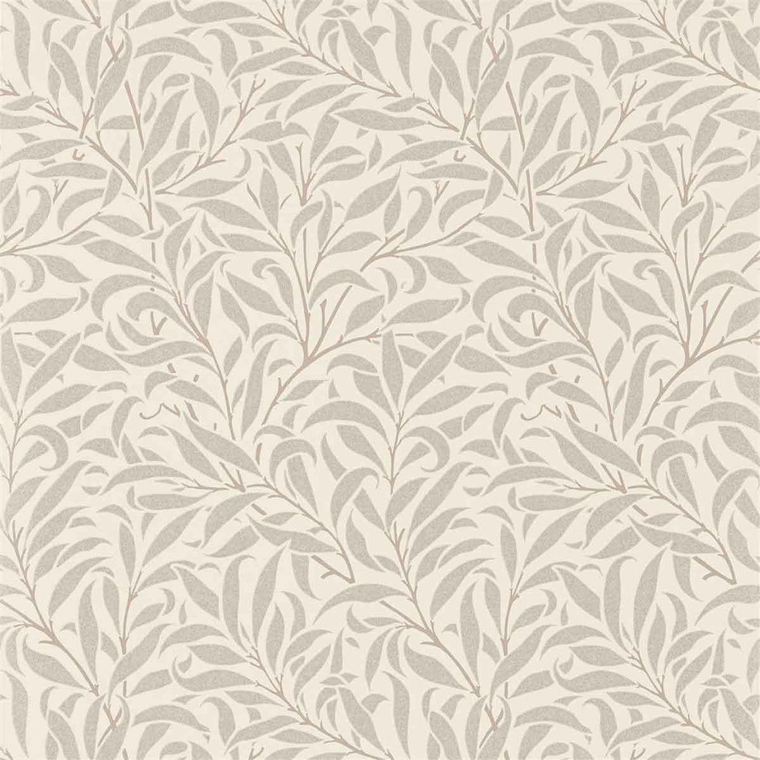 Morris And Co Pure Willow Bough Wallpaper - Ecru & Silver - 216023 | Modern 2 Interiors