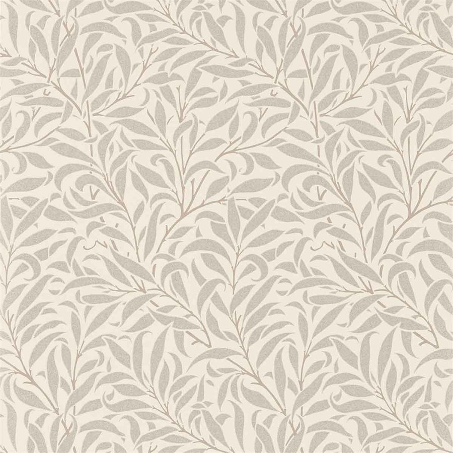Morris And Co Pure Willow Bough Wallpaper - Ecru & Silver - 216023 | Modern 2 Interiors