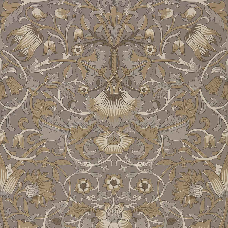 Morris And Co Pure Lodden Wallpaper - Taupe & gold - 216028 | Modern 2 Interiors