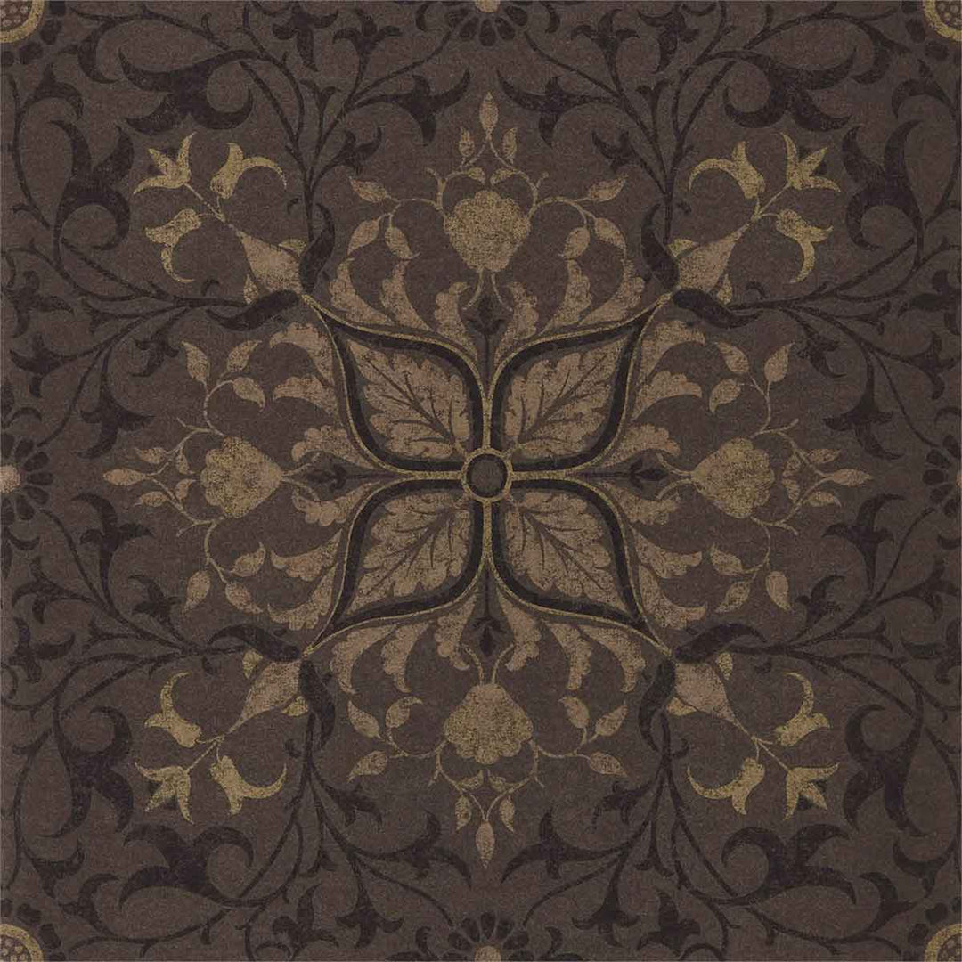 Morris And Co Pure Net Ceiling Wallpaper - Charcoal & Gold - 216036 | Modern 2 Interiors