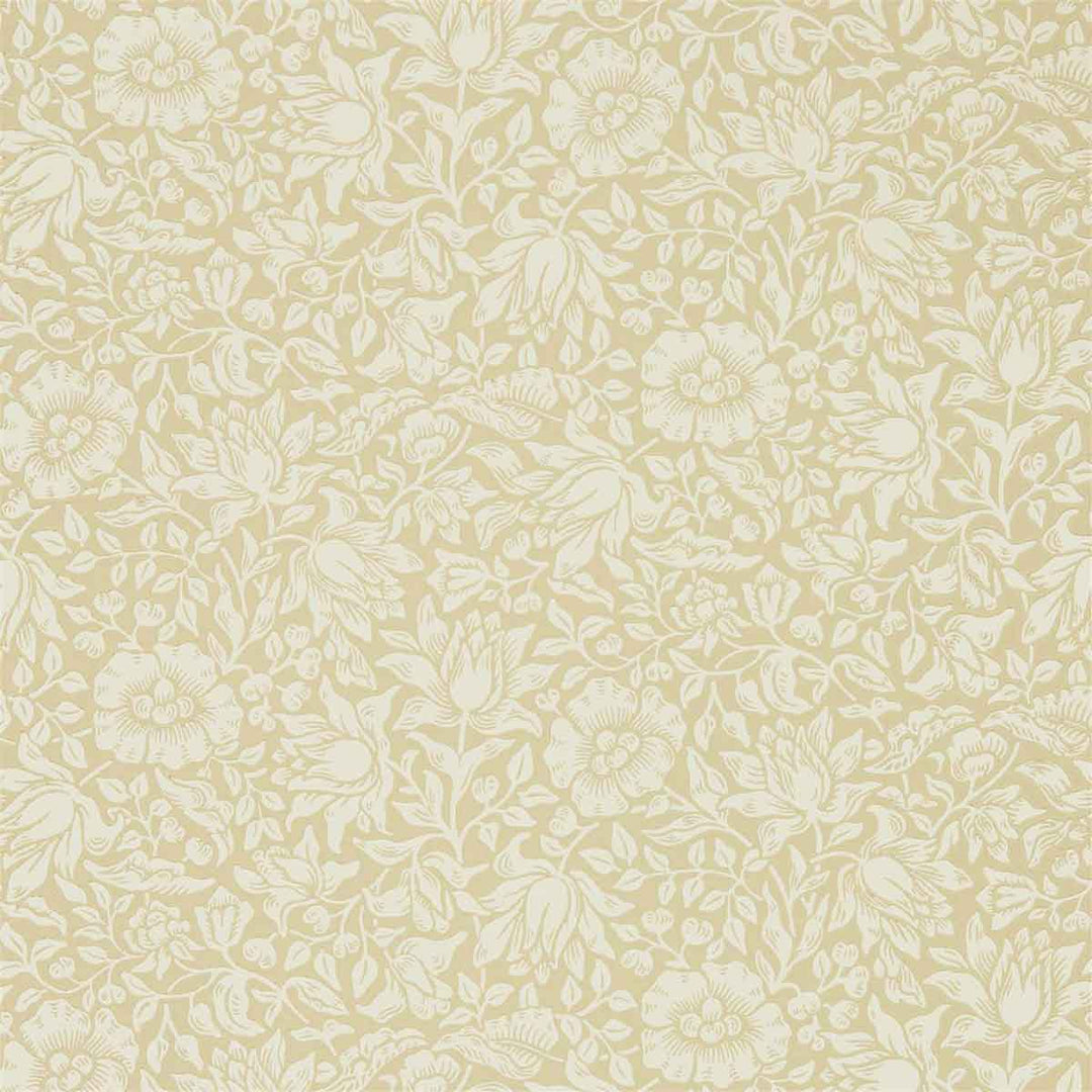 Morris And Co Mallow Wallpaper - Soft Gold - 216677 | Modern 2 Interiors