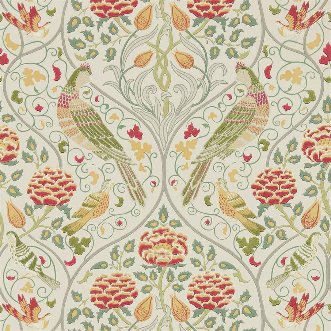 Morris And Co Seasons By May Wallpaper - Linen - 216687 | Modern 2 Interiors