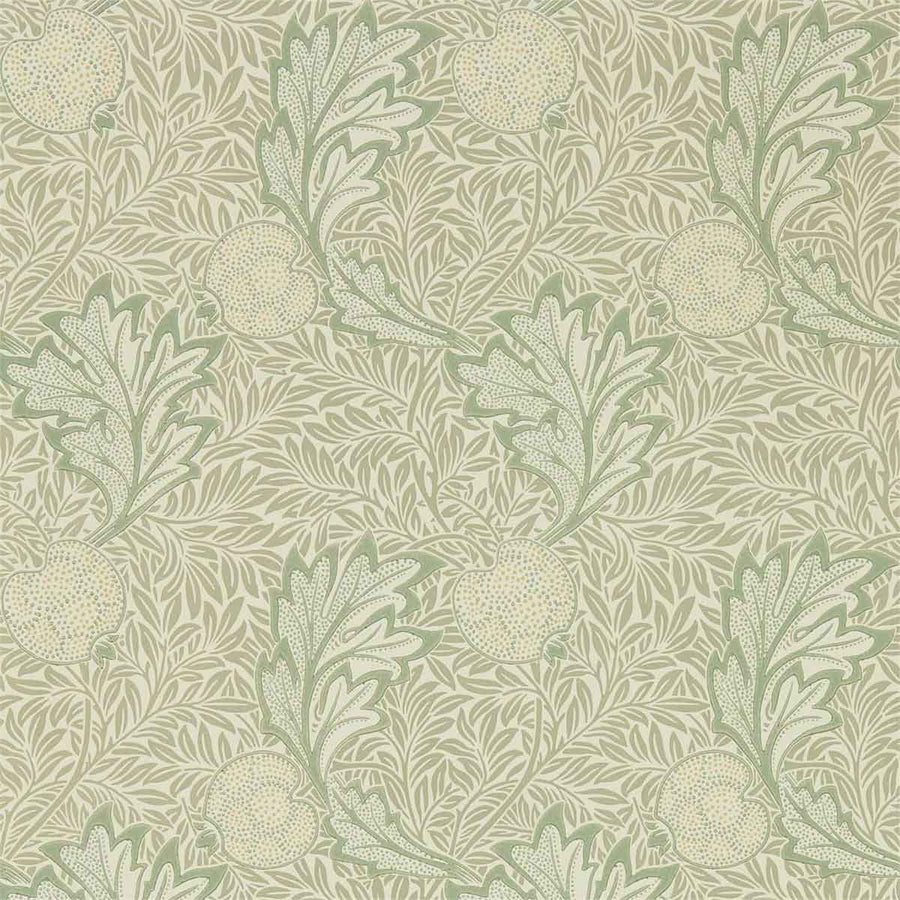 Morris And Co Apple Wallpaper - Bay Leaf - 216689 | Modern 2 Interiors