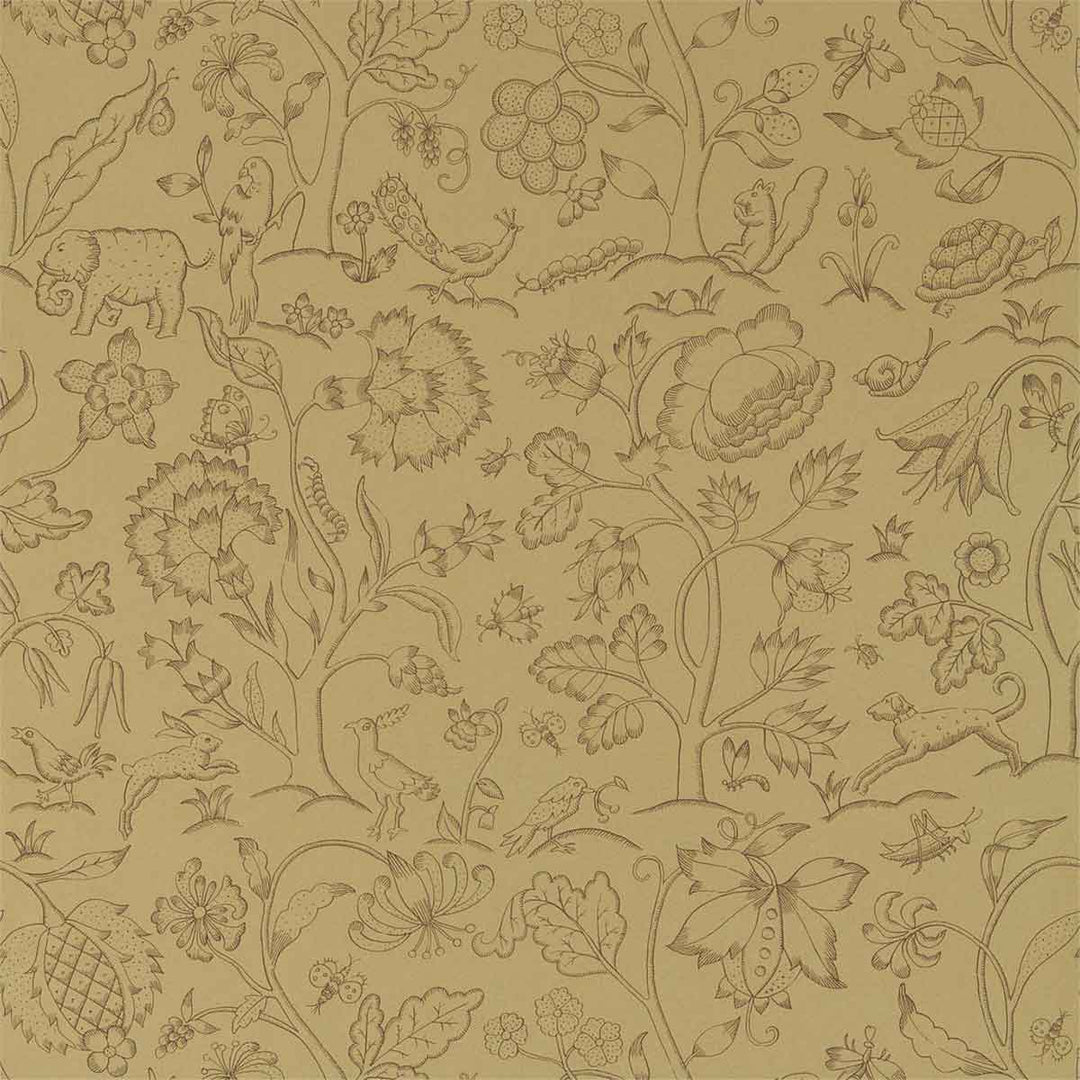 Morris And Co Middlemore Wallpaper - Antique Gold - 216696 | Modern 2 Interiors