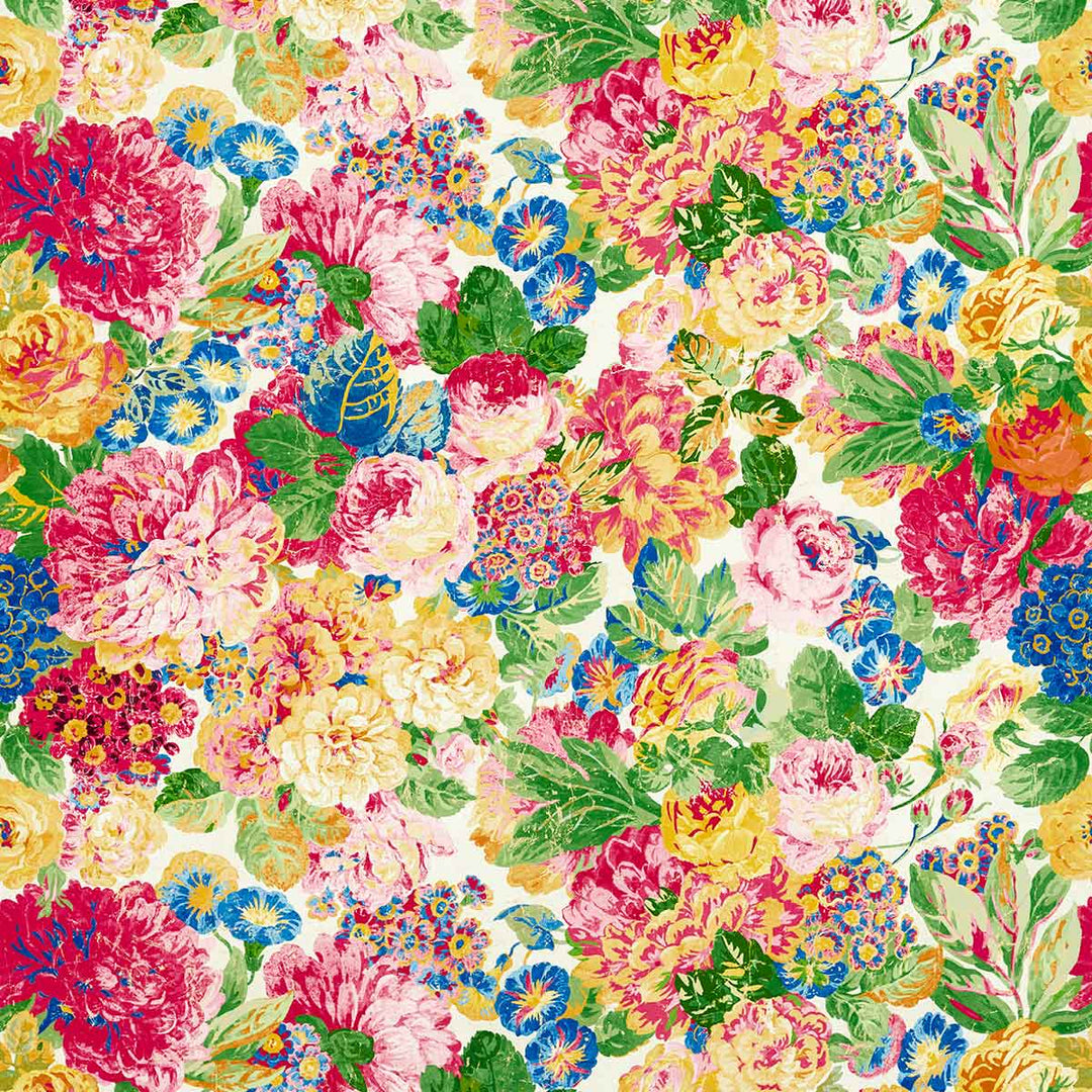 Very Rose & Peony Multi Wallpaper by Sanderson - DOSW217026 | Modern 2 Interiors