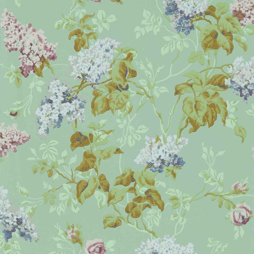 Sommerville Mint & Plum Wallpaper by Sanderson - DOSW217049 | Modern 2 Interiors