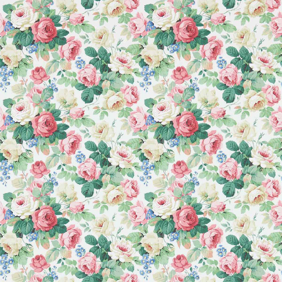 Chelsea White & Pink Wallpaper by Sanderson - 214606 | Modern 2 Interiors