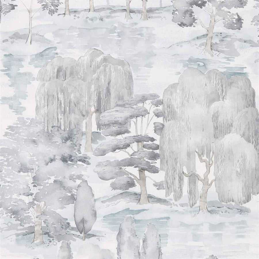 Waterperry Willow & Olive Wallpaper by Sanderson - 216282 | Modern 2 Interiors