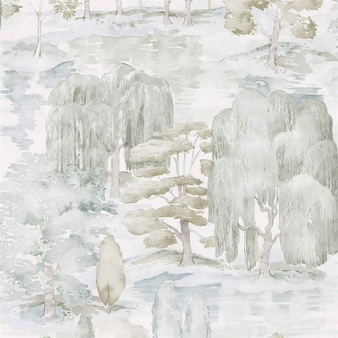 Waterperry Oyster & Pearl Wallpaper by Sanderson - 216283 | Modern 2 Interiors