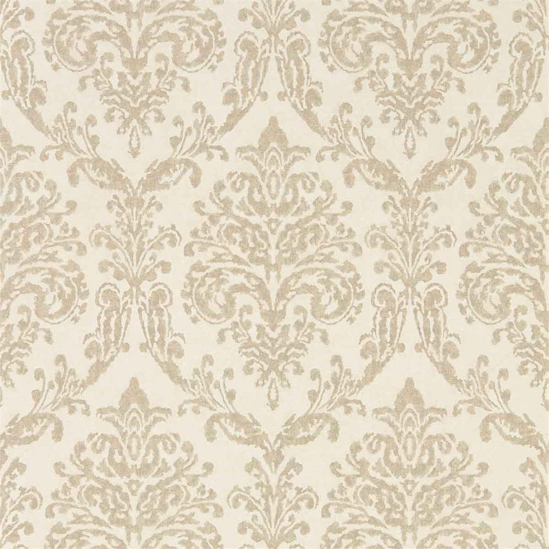 Riverside Demask Cream & Gold Wallpaper by Sanderson - 216288 | Modern 2 Interiors
