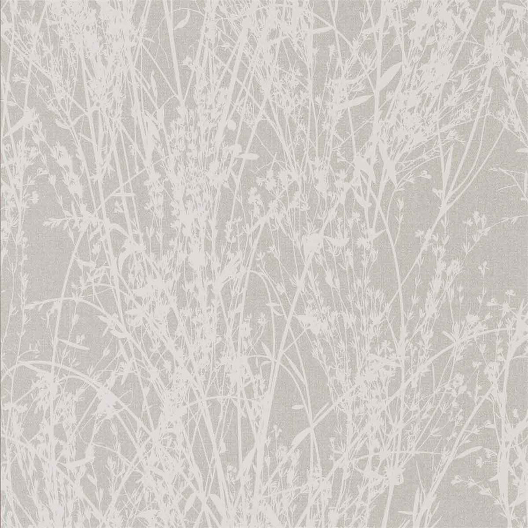 Meadow Canvas White & Grey Wallpaper by Sanderson - 215694 | Modern 2 Interiors