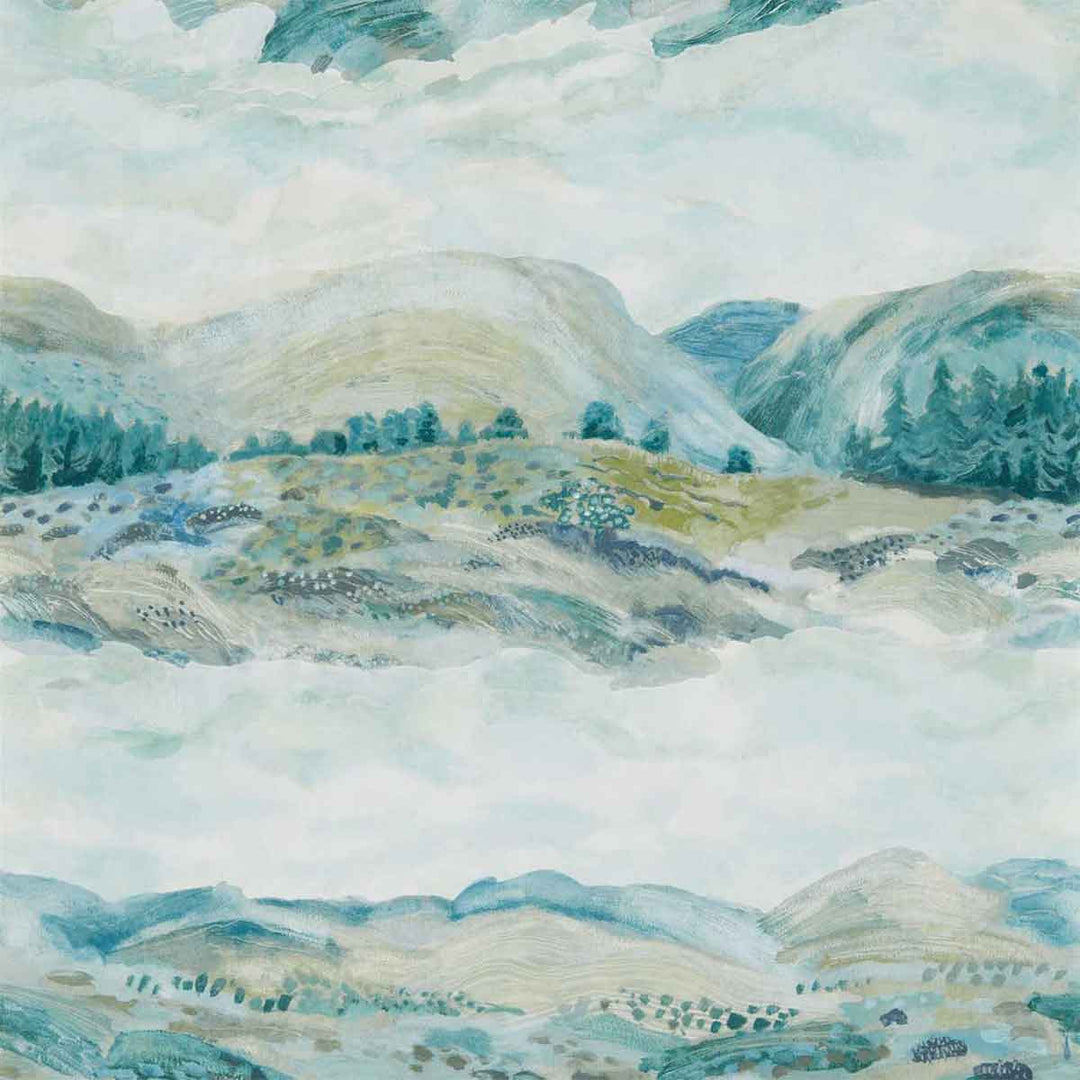 Elysian Whitstable Blue Wallpaper by Sanderson - 216594 | Modern 2 Interiors