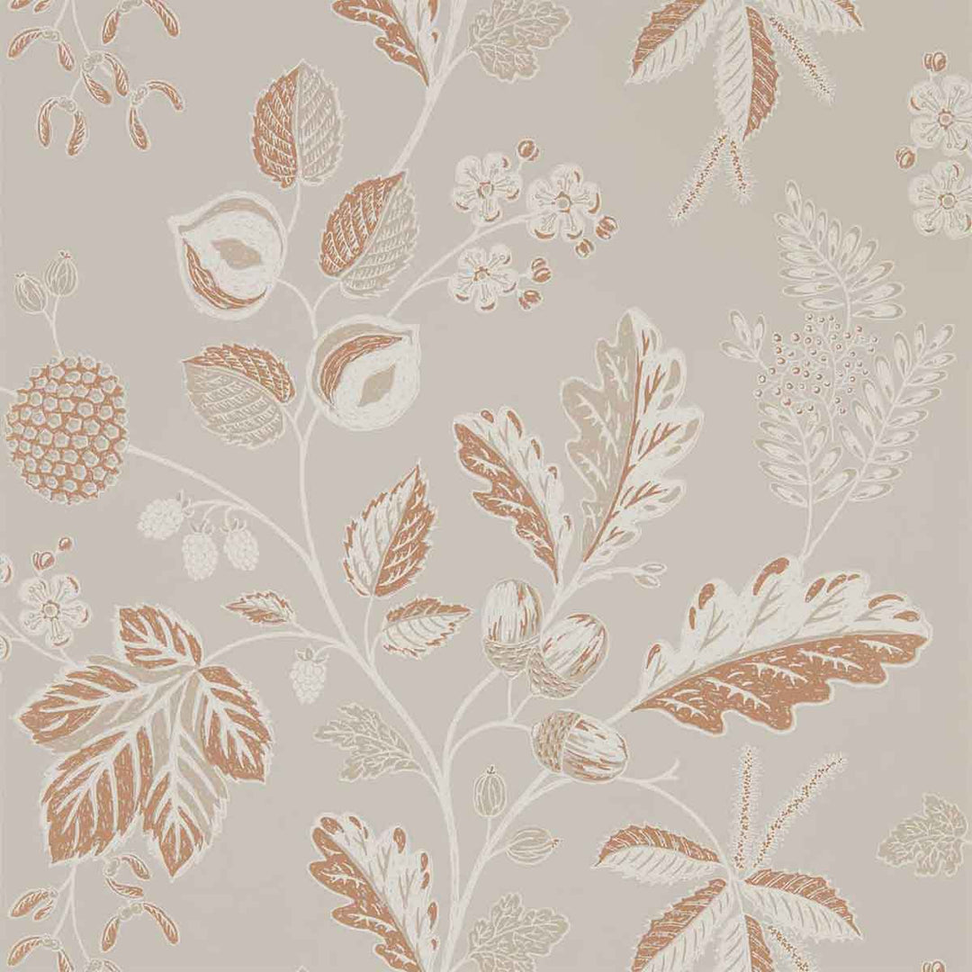 Warwick Taupe Wallpaper by Sanderson - 216615 | Modern 2 Interiors