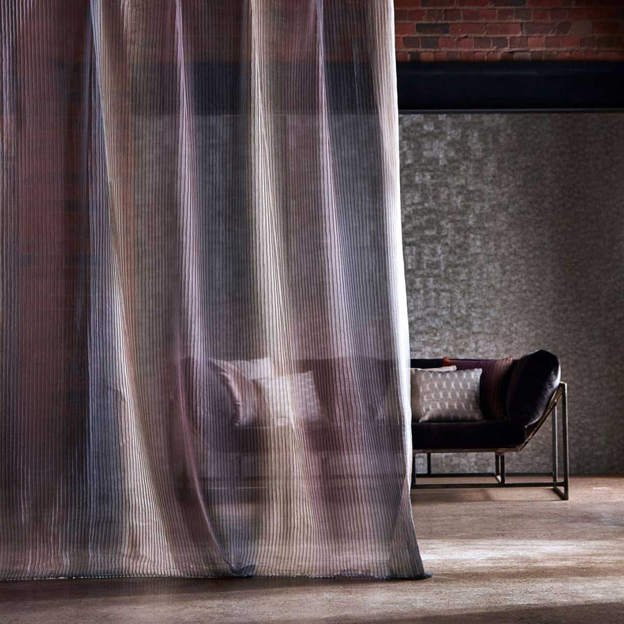 Stria Stone & Graphite & Mink Fabric by Anthology - 131797 | Modern 2 Interiors