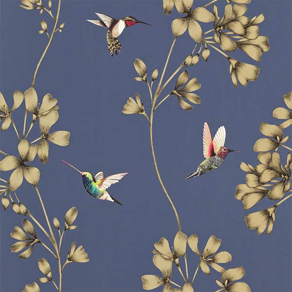 Harlequin Amazilia Wallpaper - Indigo - 111059 | Modern 2 Interiors