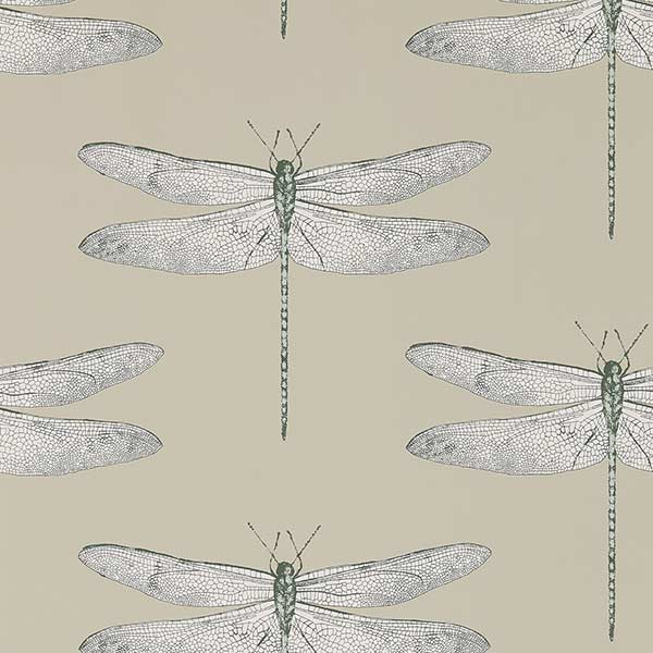 Harlequin Demoiselle Wallpaper - Jute & Slate - 111241 | Modern 2 Interiors