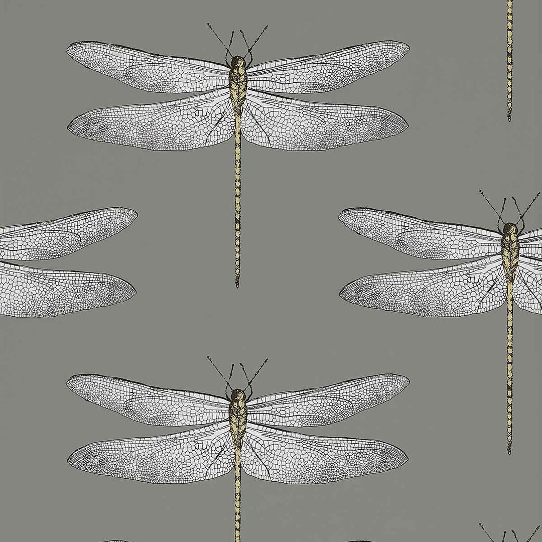 Demoiselle Graphite & Almond Wallpaper by Harlequin - 111242 | Modern 2 Interiors