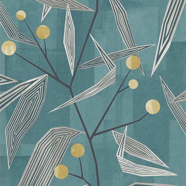Harlequin Entity Wallpaper - Teal - 111691 | Modern 2 Interiors