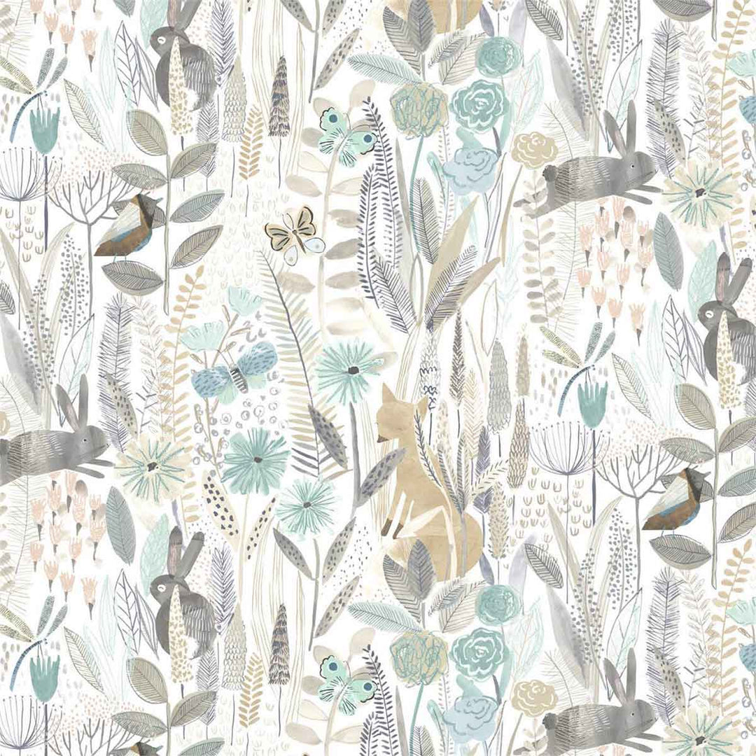 Harlequin Hide And Seek Wallpaper - Linen, Duckegg & Stone - 112634 | Modern 2 Interiors