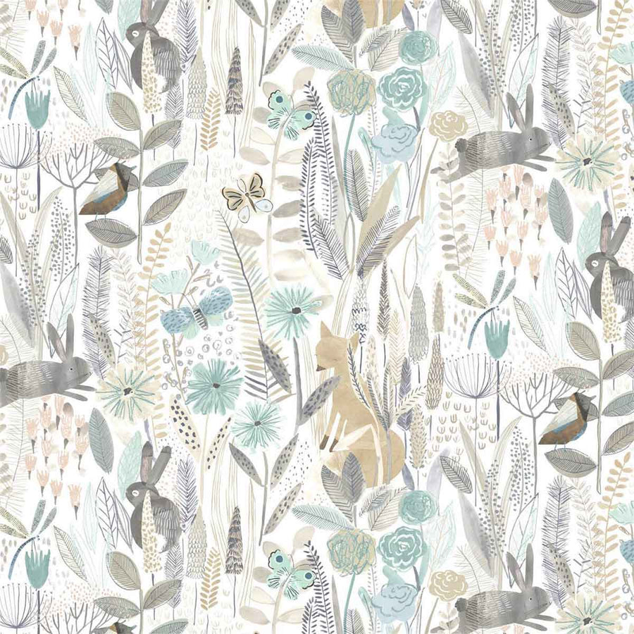Harlequin Hide And Seek Wallpaper - Linen, Duckegg & Stone - 112634 | Modern 2 Interiors