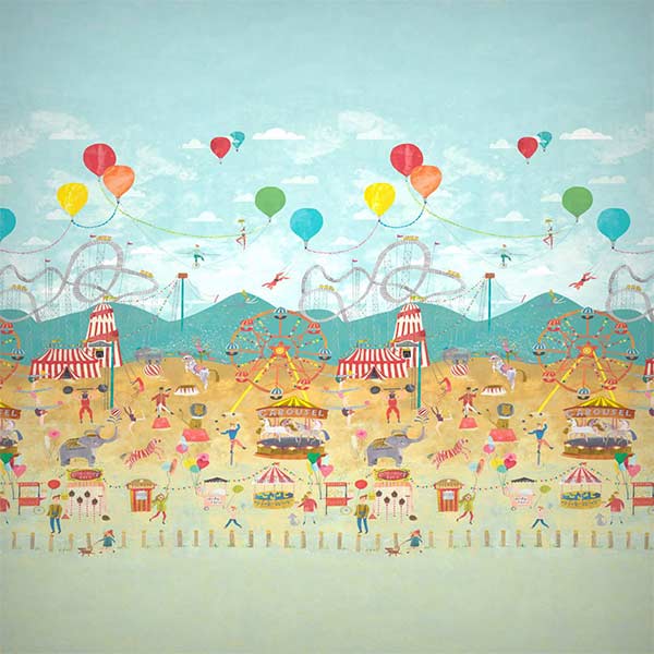 Harlequin Lifes A Circus Wallpaper - Carousel - 112647 | Modern 2 Interiors