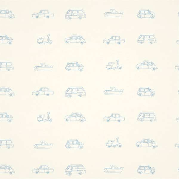 Harlequin Go Go Retro Wallpaper - Aqua & White - 112652 | Modern 2 Interiors