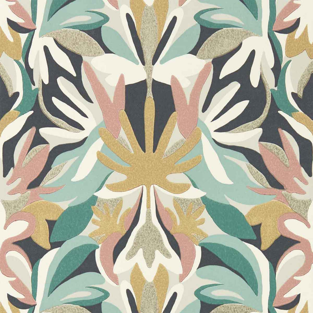 Melora Positano & Succulent & Gold Wallpaper by Harlequin - 112760 | Modern 2 Interiors