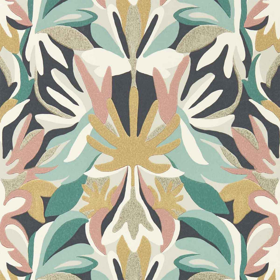 Melora Positano & Succulent & Gold Wallpaper by Harlequin - 112760 | Modern 2 Interiors
