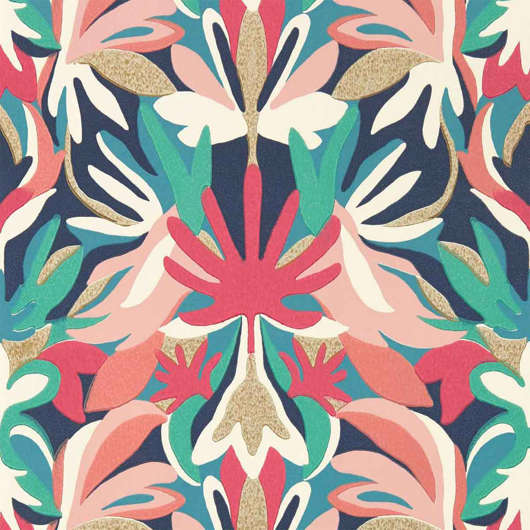 Melora Brazilian Rosewood & Ink Wallpaper by Harlequin - 112761 | Modern 2 Interiors