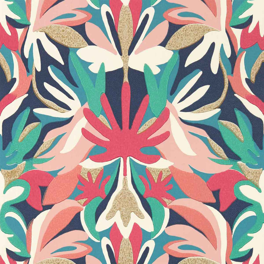 Melora Brazilian Rosewood & Ink Wallpaper by Harlequin - 112761 | Modern 2 Interiors
